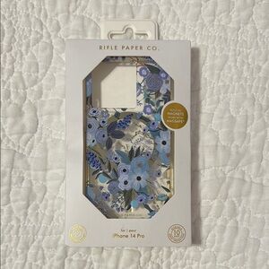 Rifle Paper Co. Blue Botanical Phone Case-Used Excellent Condition